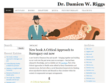 Tablet Screenshot of damienriggs.com